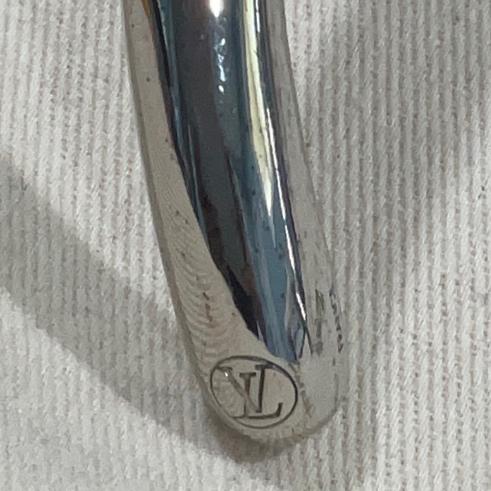 Louis Vuitton Silver Sculptural Necklace with Crystal Accent - Picture 6 of 11